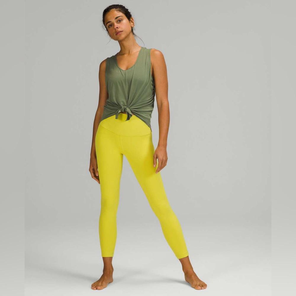 Lululemon Align High-Rise Pant 25" - Yellow Serpentine - 12